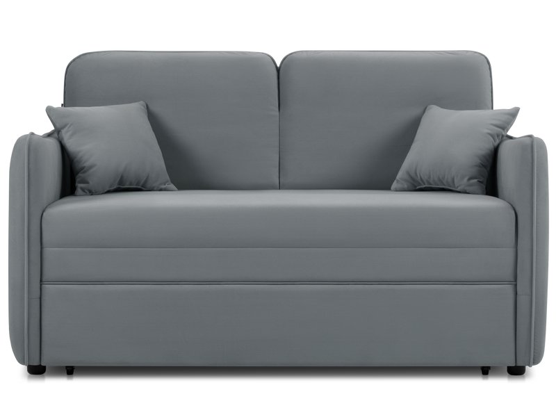 Диван прямой Кейсес 140 Велюр Серый